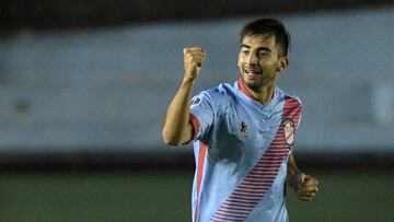 S&aacute;nchez Sotelo celebra el primer gol del partido para Arsenal