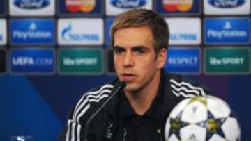 Philipp Lahm, en la rueda de prensa previa a la final.