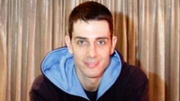 <b>EN BILBAO. </b>De la Fuente, ayer en el hotel de concentración del Estu.