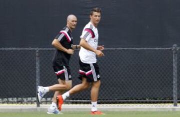 El primer entrenamiento de Cristiano Ronaldo