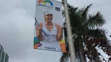 Mar&iacute;a Sharapova aparece como imagen del torneo de Miami de Tenis