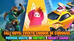 Fall Guys: evento Choque de Coronas; consigue premios gratis en Fortnite y Rocket League