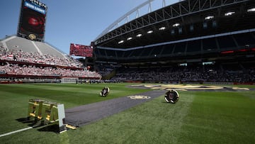 Panorámica del estadio Lumen Field en el encuentro entre River Plate y Urawa Red Diamonds.