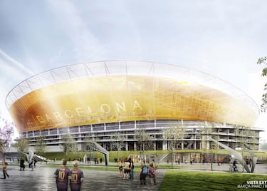 Ahora ya en el olvido, esta propuesta para el nuevo estadio del Camp Nou hubiera transformado el Camp Nou de forma radicalmente distinta a cómo se está llevando a cabo.