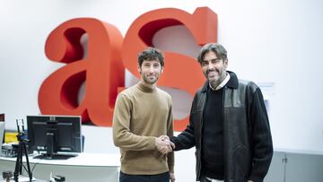 Esteban Granero y Vicente Jim&eacute;nez, tras el acuerdo entre As y Olocip.
  