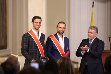 Los dos tenistas colombianos recibieron la Cruz de Boyacá, por parte de el presidente Iván Duque, tras ser campeones de Wimbledon.