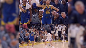 Los Warriors enfrentaban a los Grizzlies y, en la última posesión, los hermanos Pet y Cam protagonizaron un duelo entre risas, mientras Stephen Curry reaccionó con gestos que encendieron al público.