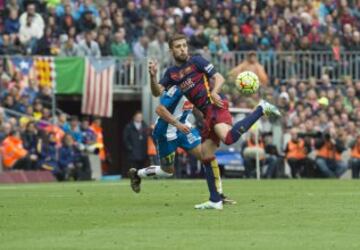 08/05/16 PARTIDO PRIMERA DIVISION 
BARCELONA - ESPANYOL
JORDI ALBA