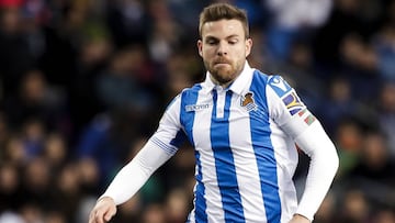 Illarramendi, en un partido con la Real.