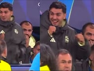El momento en el que Brahim se entera que es campeón de África en pleno partido de Champions
