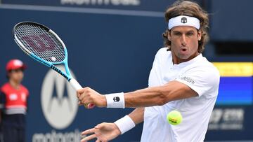 El tenista espa&ntilde;ol Feliciano L&oacute;pez, durante un partido en la ronda previa del Masters 1.000 de Canad&aacute;.