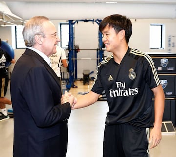 Florentino Pérez with Kubo