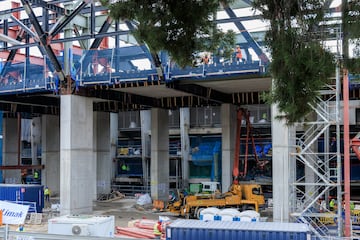 Vista general de las obras del nuevo estadio del FC Barcelona en Spotify Camp Nou.