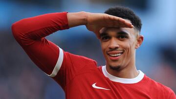 Trent Alexander-Arnold, jugador del Liverpool, durante un partido.