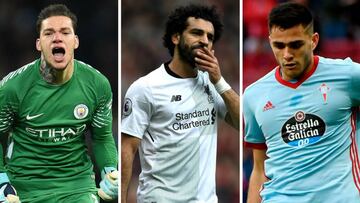 Ederson (Manchester City), Salah (Liverpool) y Maxi G&oacute;mez (Celta).