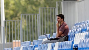 Cole Grossman durante un entrenamiento del Leganés