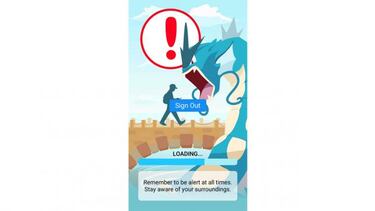 Dos hombres caen por un acantilado mientras juegan a Pokémon Go