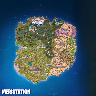 This is the new Fortnite Chapter 7 Season 1 map: all the new locations