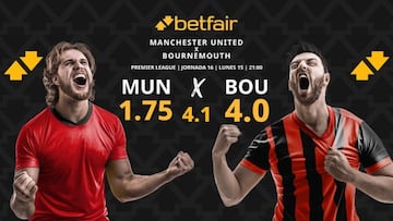 Manchester United vs. AFC Bournemouth: horario, dónde ver, pronósticos y clasificación