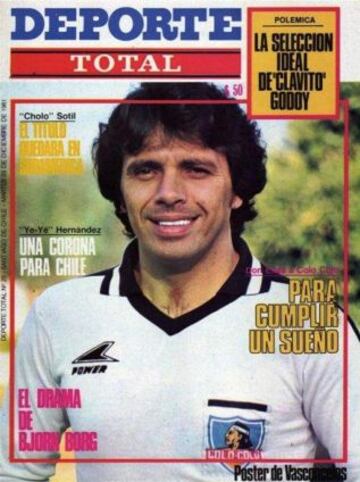 Colo Colo fue la &uacute;ltima camiseta que visti&oacute; El&iacute;as Figueroa. Jug&oacute; 18 partidos en 1982.