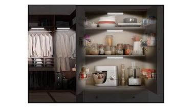Ilumina tu clóset o los armarios de la cocina con esta lámpara LED de fácil instalación