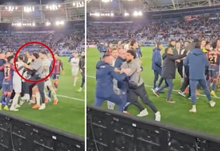 Sale a la luz una toma desde la grada de la tangana del Levante-Valencia: vean a Danjuma...