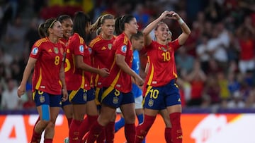 Italia - España, en directo: Eurocopa femenina hoy en vivo