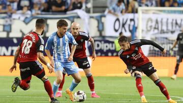 Aleix Febas, con el Málaga.