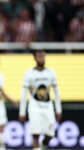 Guadalajara's forward #34 Armando Gonzalez celebrates scoring his team's first goal during the Liga MX Clausura football match between Guadalajara and Pumas at Akron stadium in Zapopan, Jalisco state, Mexico, on April 5, 2026. (Photo by Ulises Ruiz / AFP)