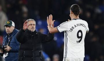 Jos&eacute; Mourinho y Zlatan Ibrahimovic.