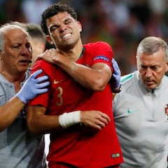 Pepe, fuera de la final de la Liga de las Naciones tras romperse el omoplato
