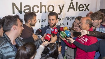 Nacho, en la presentación de su campus y el de su hermano Álex.