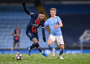 Mauro Icardi y Oleksandr Zinchenko.