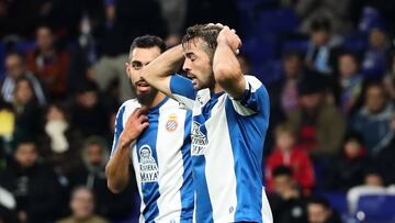 Víctor Sánchez, durante el partido.