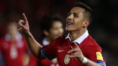 Alexis S&aacute;nchez fue la figura de Chile en el triunfo sobre Brasil.