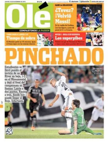 Portadas de la prensa deportiva