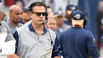 Dec 11, 2016; Los Angeles, CA, USA; Los Angeles Rams head coach Jeff Fisher looks on in the first half of the game against the Atlanta Falcons at Los Angeles Memorial Coliseum. Mandatory Credit: Jayne Kamin-Oncea-USA TODAY Sports