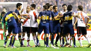 Boca y River, cara a cara en el Superclásico de la Bombonera
