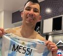 "Extraterrestre": el reencuentro de Medel y Messi en Argentina