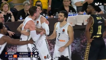 La expulsión de Hezonja: lo tuvieron que parar porque iba directo a por Spanoulis