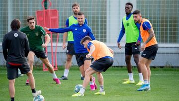 Larrazabal y Guruzeta, el curso pasado en Lezama.