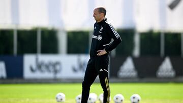 Massimiliano Allegri durante un entrenamiento.