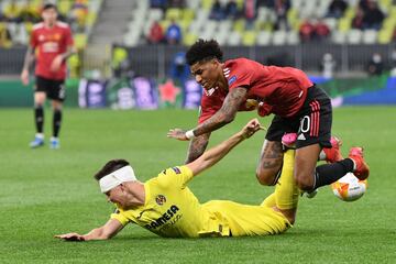 Juan Foyth y Marcus Rashford.