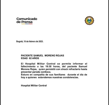 Fallece Samuel Moreno, exalcalde de Bogotá: causas y reacciones a su muerte