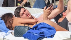 Real Madrid's Thibaut Courtois enjoys Ibiza summer holiday
