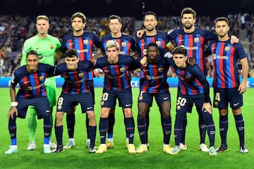 Equipo del FC Barcelona.