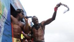 Usaint Bolt baila al ritmo del Carnaval de Trinidad y Tobago
