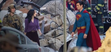 First on-set images of the new Superman by David Corenswet and Rachel Brosnahan’s Lois Lane surface