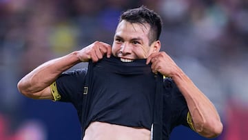 Hirving Lozano of Mexico during 2025 International Friendly match between Mexico (Mexican National team) and Colombia at AT-T Stadium, on October 11, 2025 in Arlington,Texas, United States.