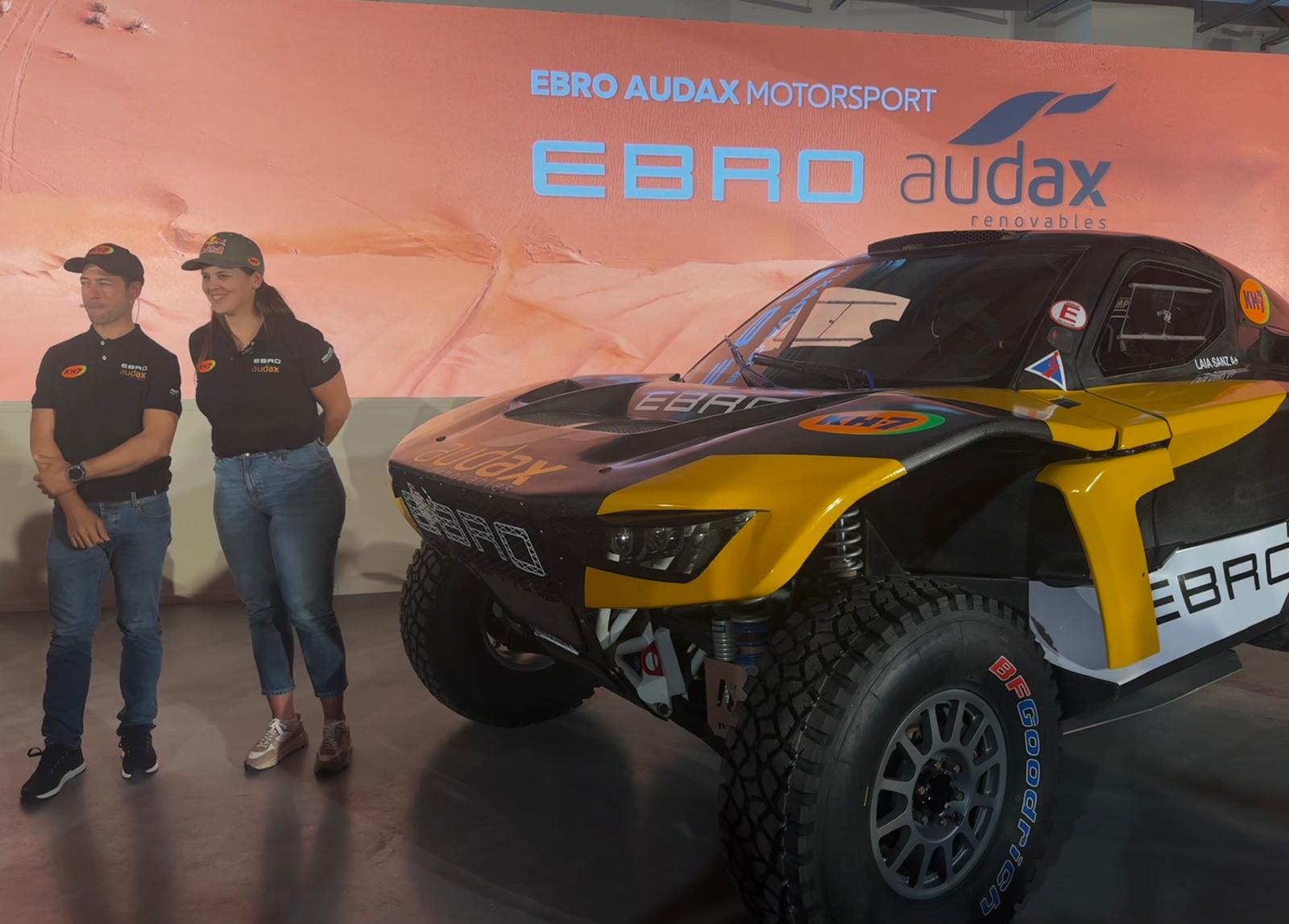 Laia Sanz y Maurizio Gerini, presentan el proyecto Ebro Audax Motorsport para el Dakar.